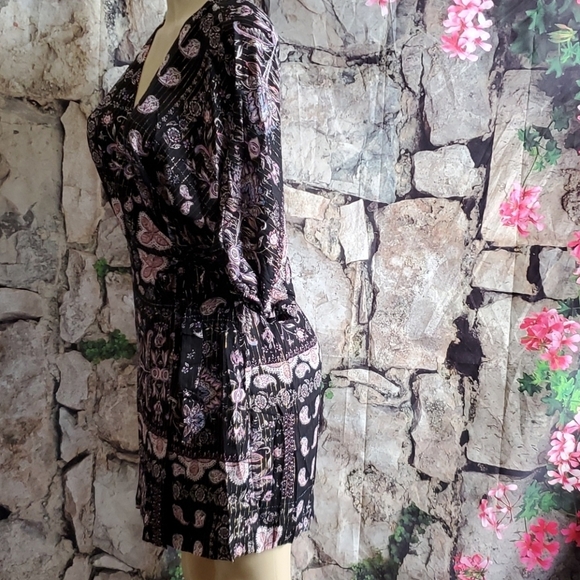 New Lovestitch Floral Wrap Dress Size Small - Picture 3 of 9